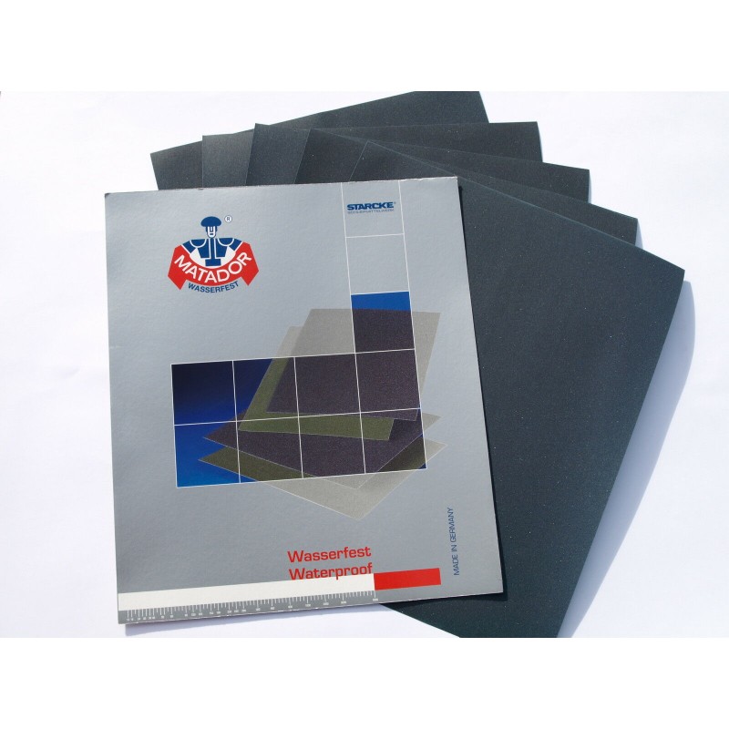 3 Sheets Wet & Dry Sandpaper Fine Grade - Grits included: 2000 3000 5000 Grit